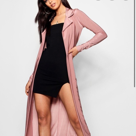 Boohoo slinky belted duster, midi dress & bodysuit - Picture 3 of 7